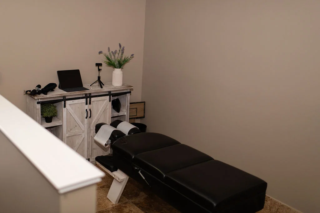 Applied kinesiology treatment table at Back and Body in Shelby Township, MI