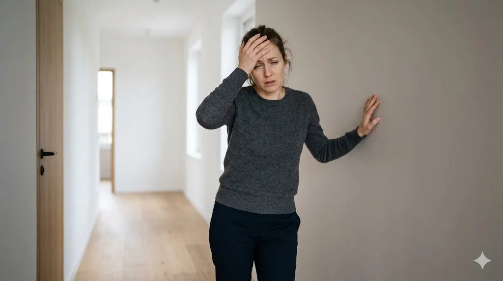 Adult bracing wall with dizziness — vertigo treatment at Back and Body in Shelby Township, MI