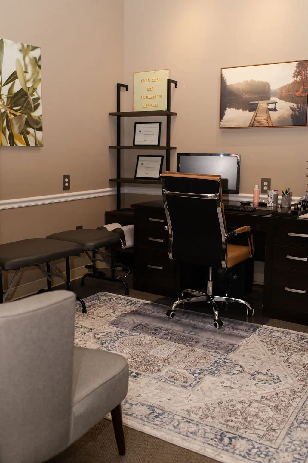 Wellness consultation room at Back and Body in Shelby Township, MI