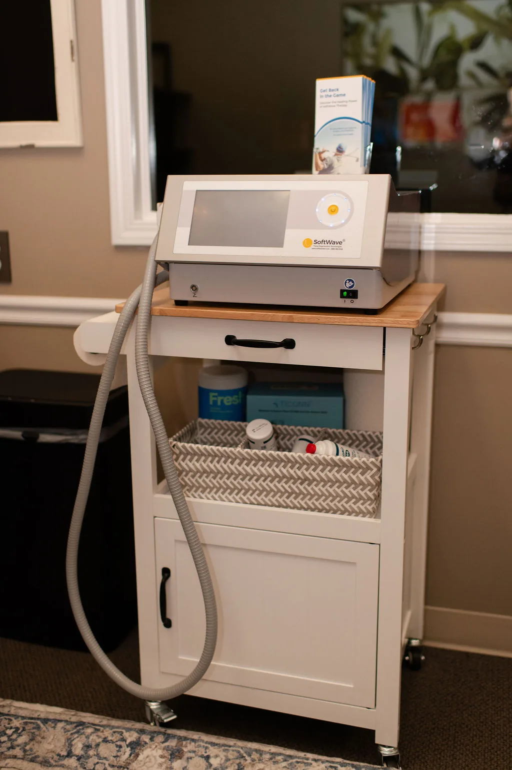SoftWave Tissue Regeneration therapy device at Back and Body in Shelby Township, MI