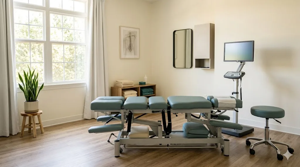 Spinal decompression treatment room at Back and Body Chiropractic in Shelby Township, MI